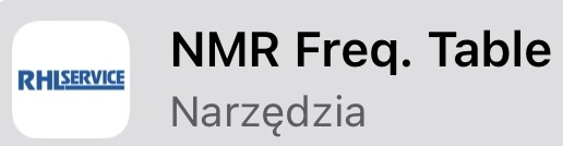 NMR Frequency Table App
